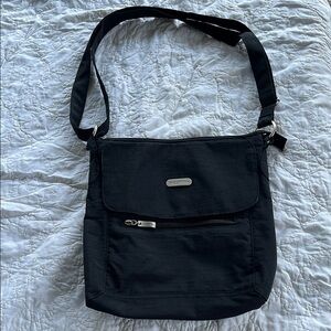 Baggallini Black Messenger Bag with Adjustable Strap